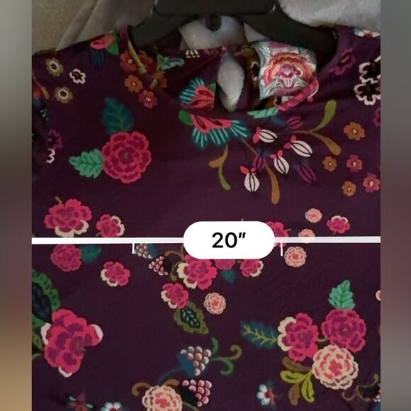 Johnny Was The Janie Favorite Floral High Neck Adriana Swing Tunic Top S NWOT - Picture 9 of 12